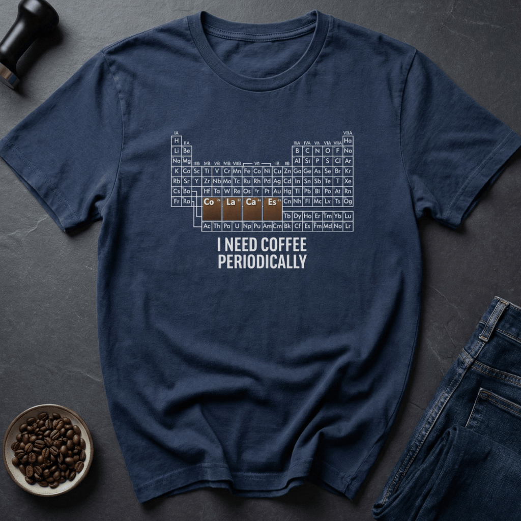 Coffee graphic Periodic Coffee T-Shirt in by Caffeine Dept