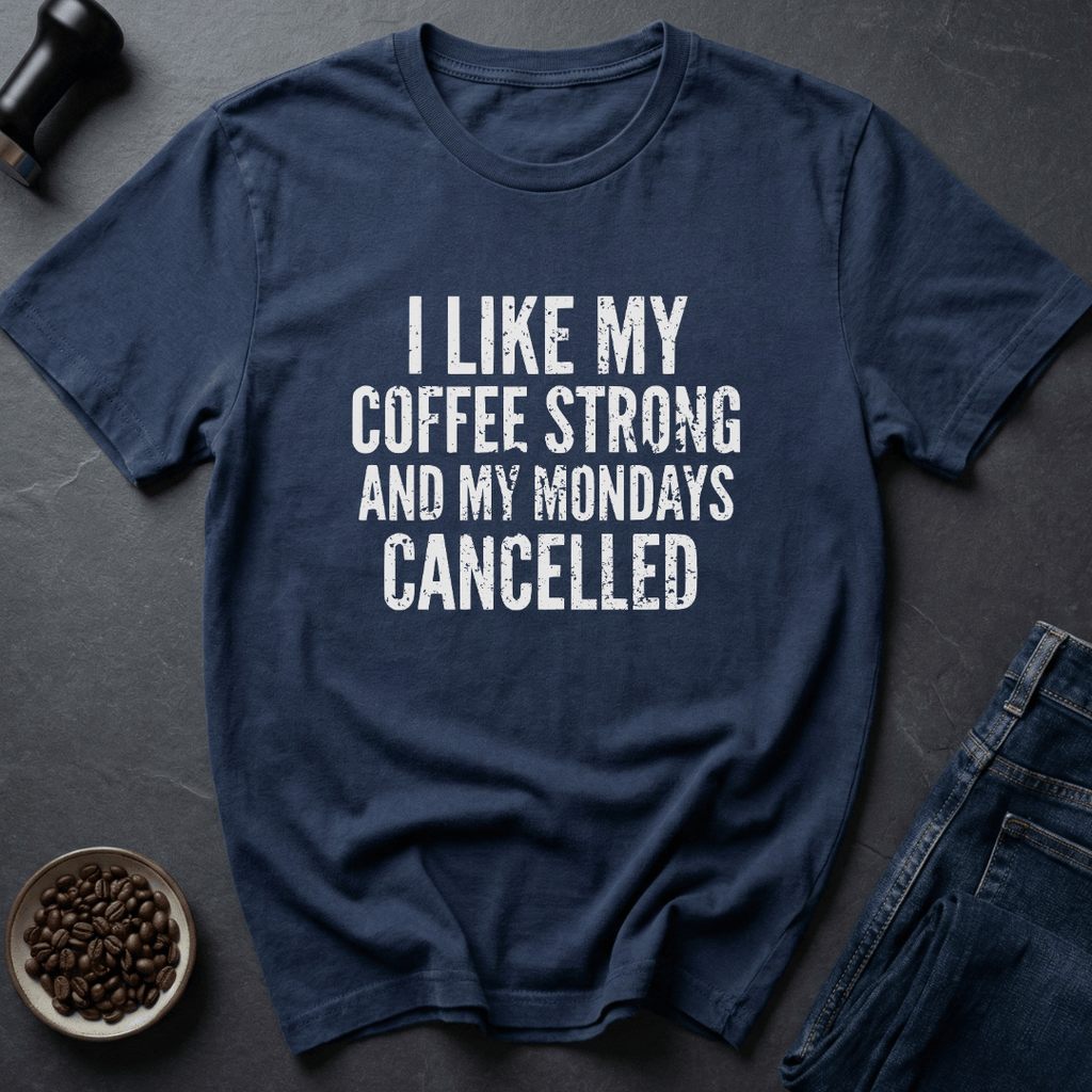 Coffee graphic Monday Survival T-Shirt in by Caffeine Dept