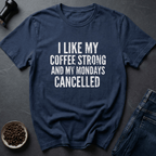 Coffee graphic Monday Survival T-Shirt in by Caffeine Dept