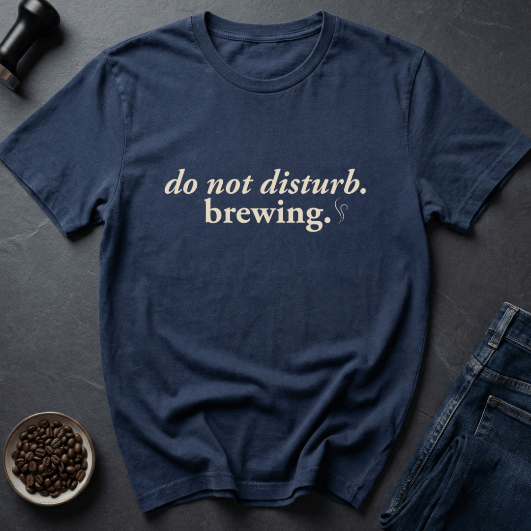 Coffee graphic Do Not Disturb T-Shirt in by Caffeine Dept