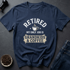 Coffee graphic Coffee Retirement T-Shirt in by Caffeine Dept