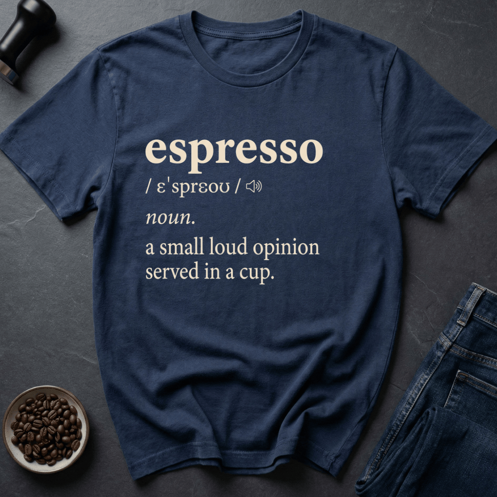 Coffee graphic Loud Shot T-Shirt in by Caffeine Dept