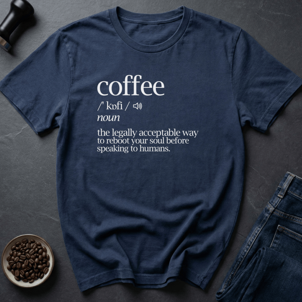 Coffee graphic Speak After Coffee T-Shirt in by Caffeine Dept