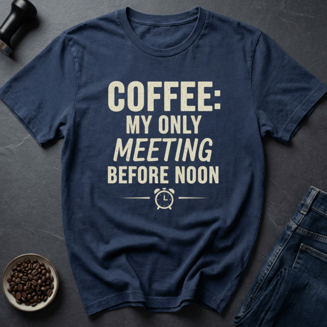 Coffee graphic Coffee Meeting T-Shirt in by Caffeine Dept