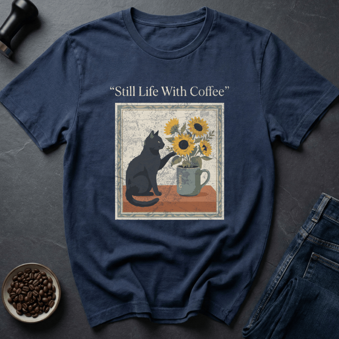 Coffee graphic Coffee Stillness T-Shirt in by Caffeine Dept