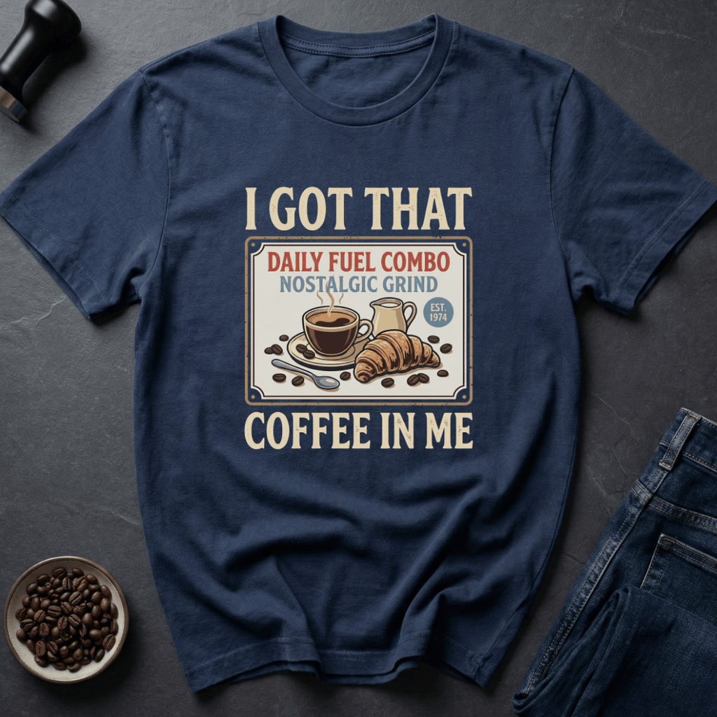 Coffee graphic Morning Combo T-Shirt in by Caffeine Dept