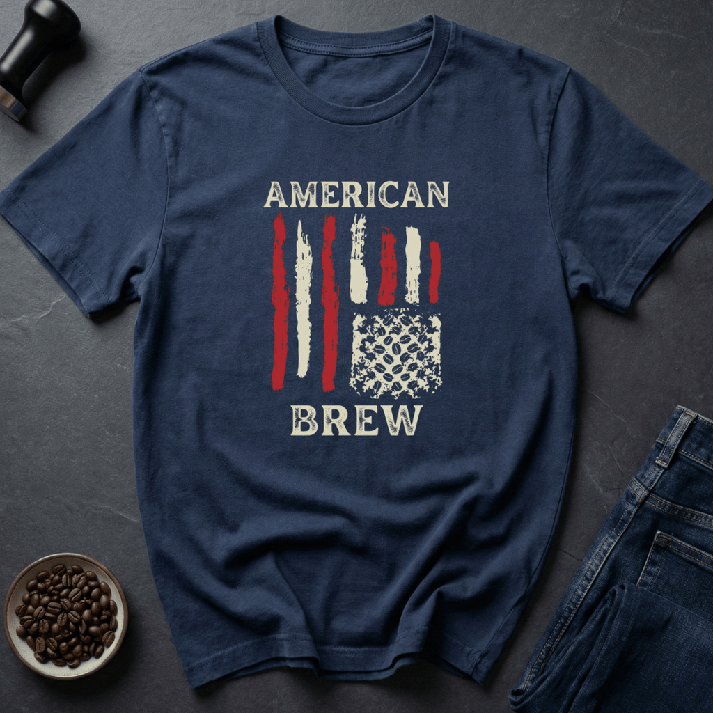 Coffee graphic Patriot Pour T-Shirt in by Caffeine Dept
