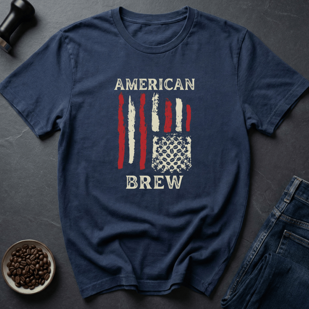 Coffee graphic Patriot Pour T-Shirt in by Caffeine Dept