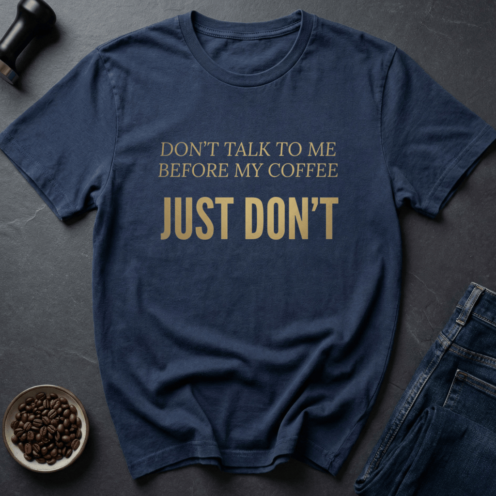 Coffee graphic Silence Please T-Shirt in by Caffeine Dept