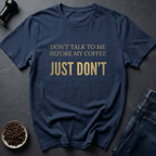 Coffee graphic Silence Please T-Shirt in by Caffeine Dept