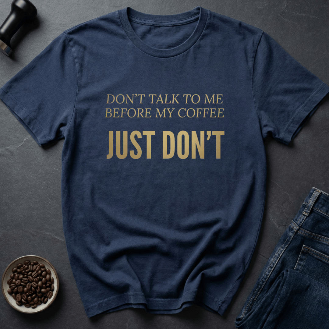 Coffee graphic Silence Please T-Shirt in by Caffeine Dept