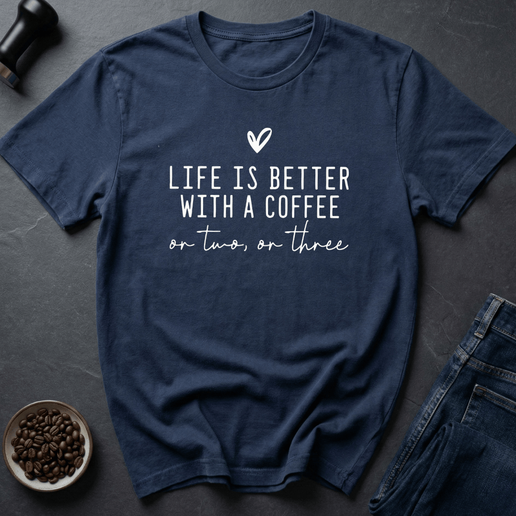Coffee graphic More Coffee T-Shirt in by Caffeine Dept