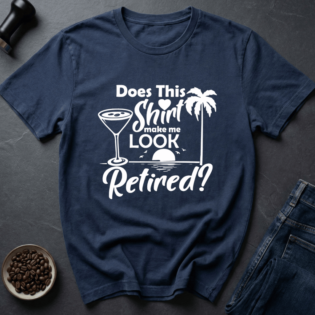 Coffee graphic Retired Life T-Shirt in by Caffeine Dept
