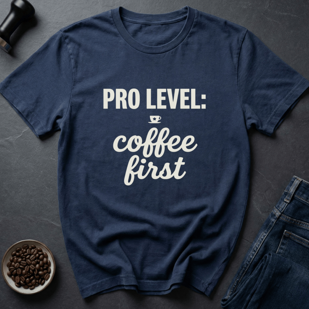 Coffee graphic Pro Caffeinated T-Shirt in by Caffeine Dept