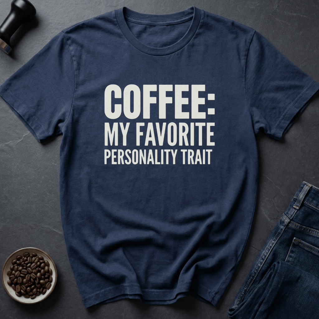 Coffee graphic Trait Coffee T-Shirt in by Caffeine Dept