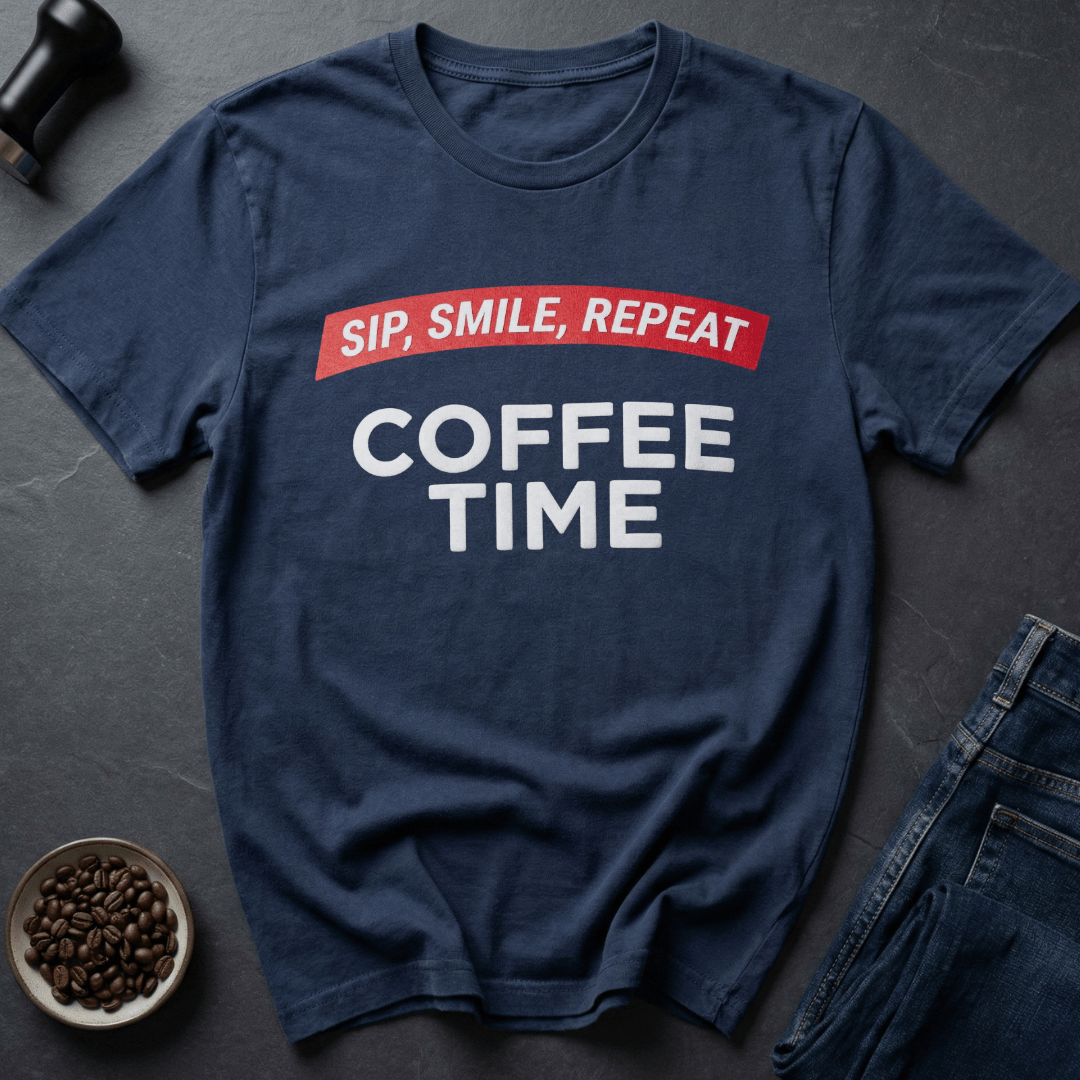 Coffee graphic Coffee Time T-Shirt in by Caffeine Dept