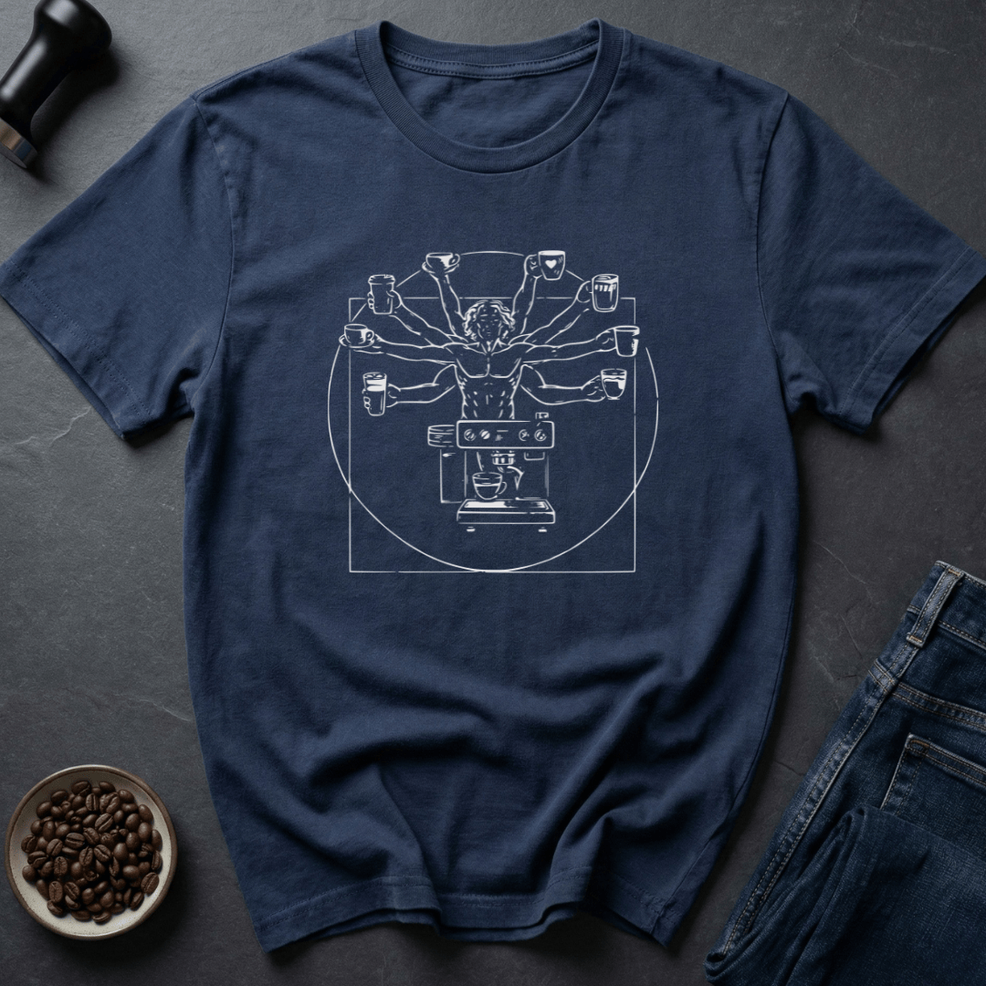 Coffee graphic Barista Genius T-Shirt in by Caffeine Dept