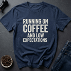 Coffee graphic Low Expectations T-Shirt in by Caffeine Dept