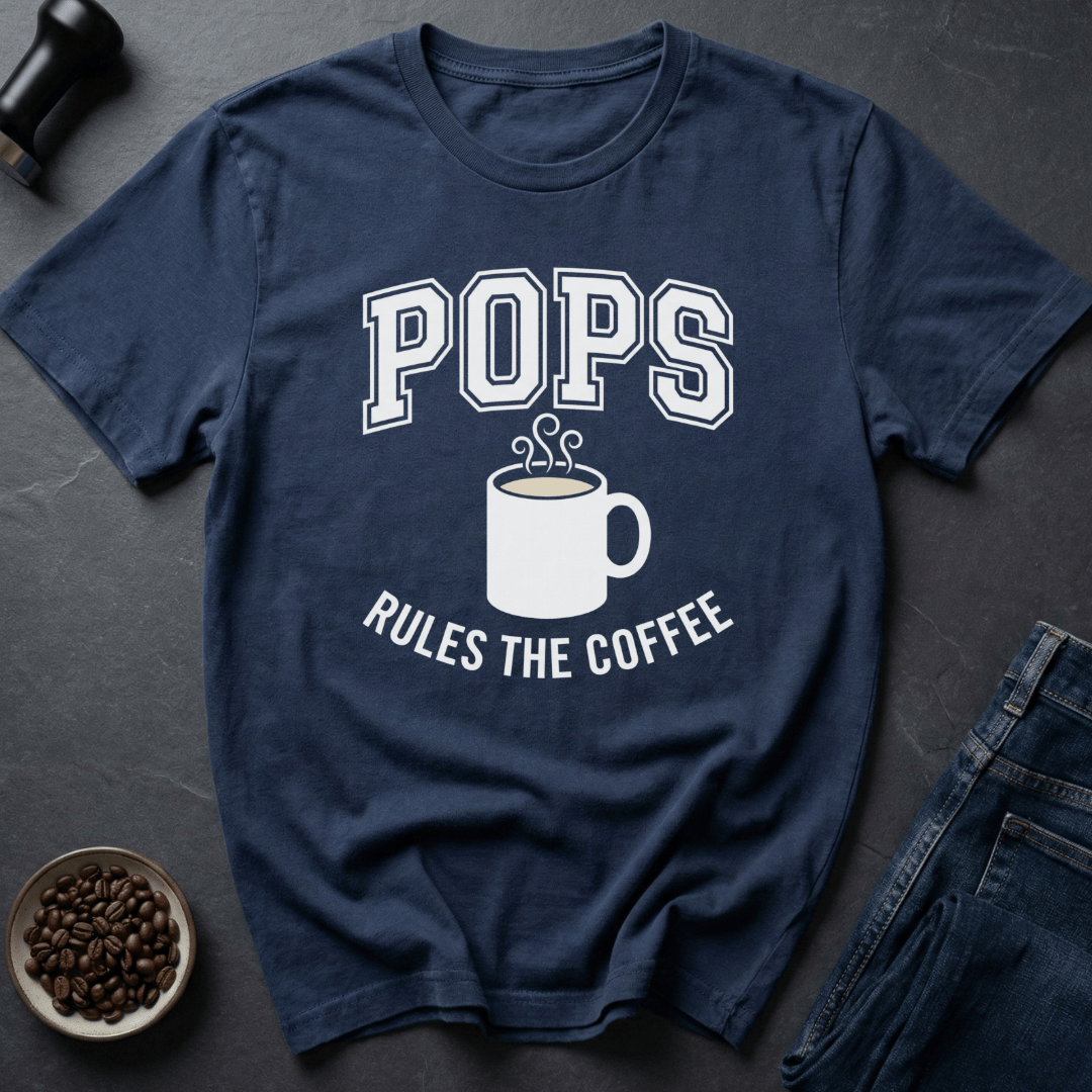 Coffee graphic Pops Coffee T-Shirt in by Caffeine Dept
