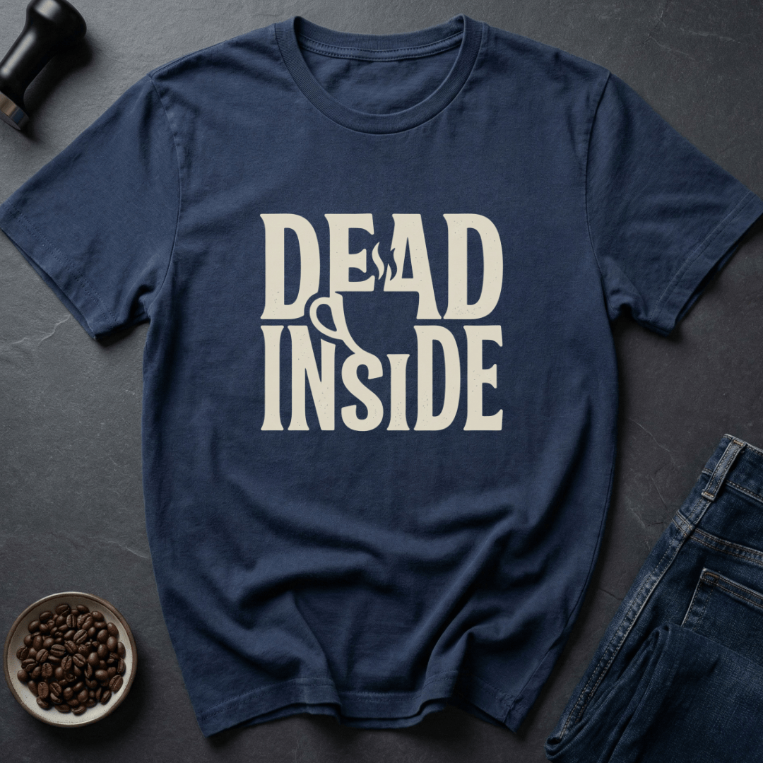 Coffee graphic Dead Inside T-Shirt in by Caffeine Dept