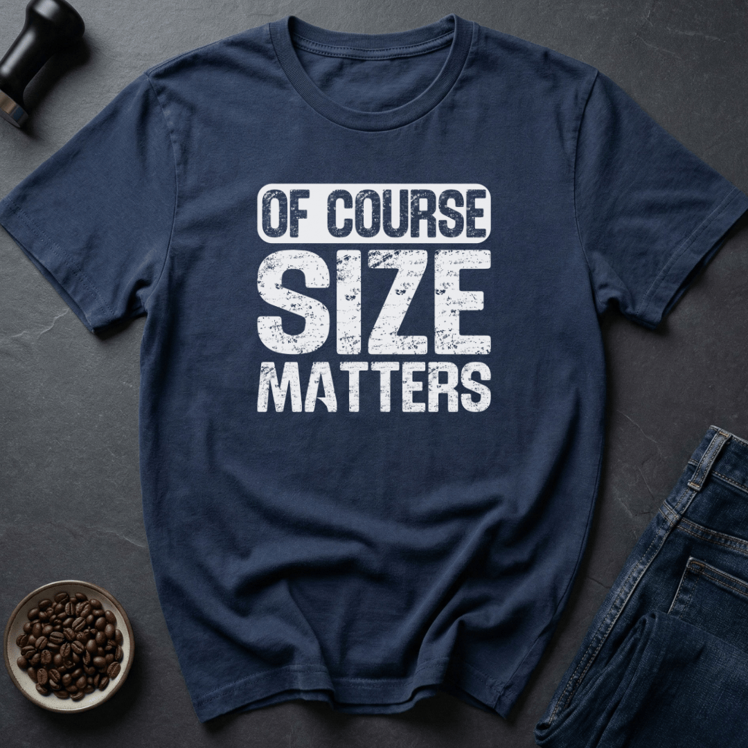 Coffee graphic Coffee Size Matters T-Shirt in by Caffeine Dept