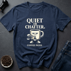 Coffee graphic Quiet Please T-Shirt in by Caffeine Dept