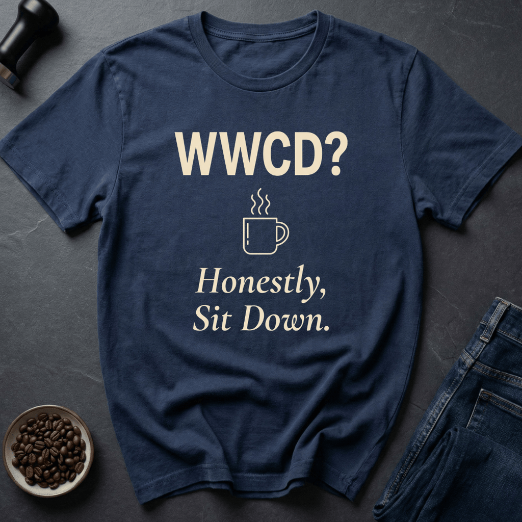 Coffee graphic Sit Down T-Shirt in by Caffeine Dept