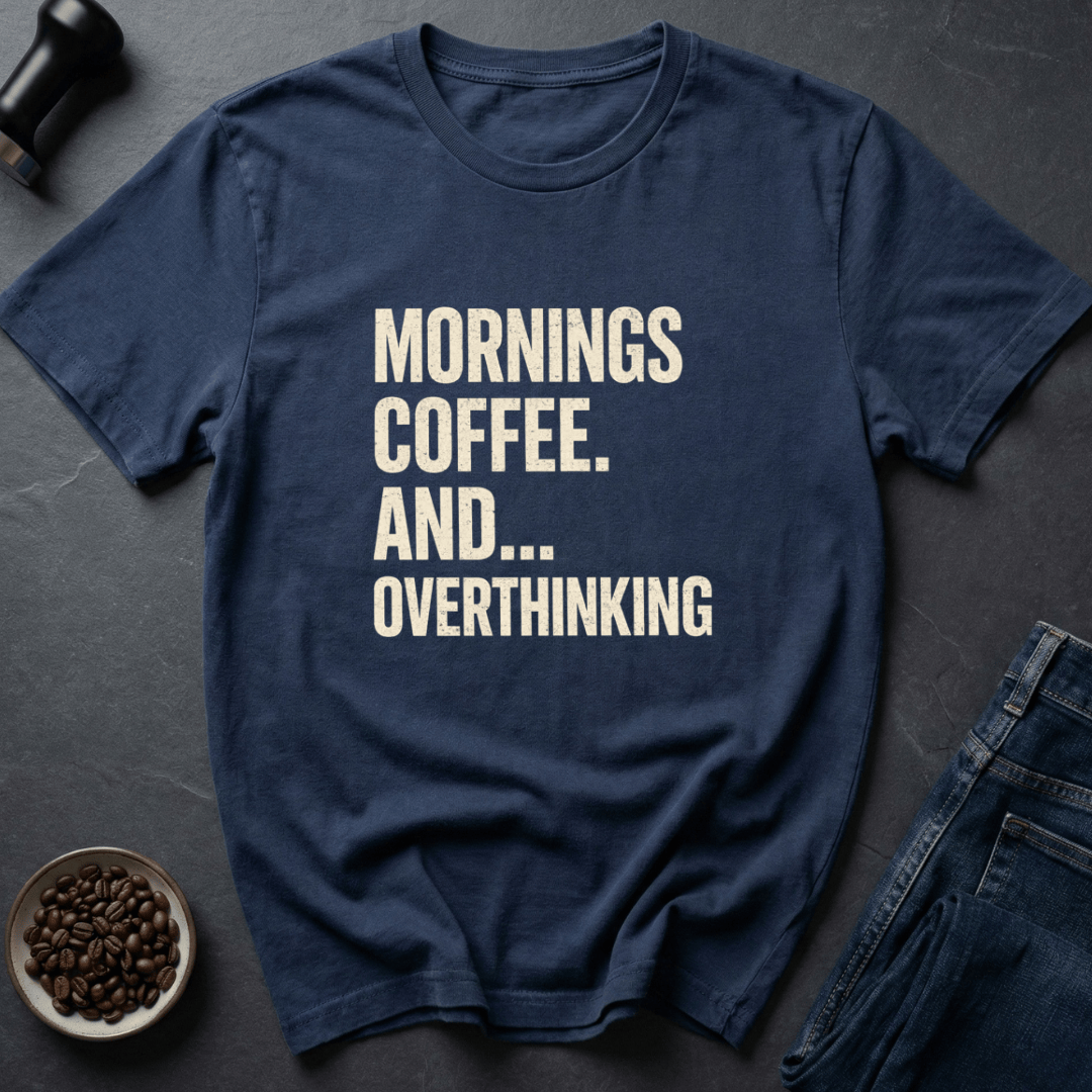 Coffee graphic Coffee Overthink T-Shirt in by Caffeine Dept