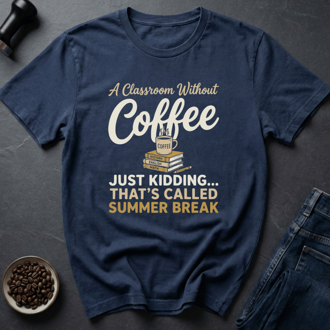 Coffee graphic Teacher Coffee T-Shirt in by Caffeine Dept