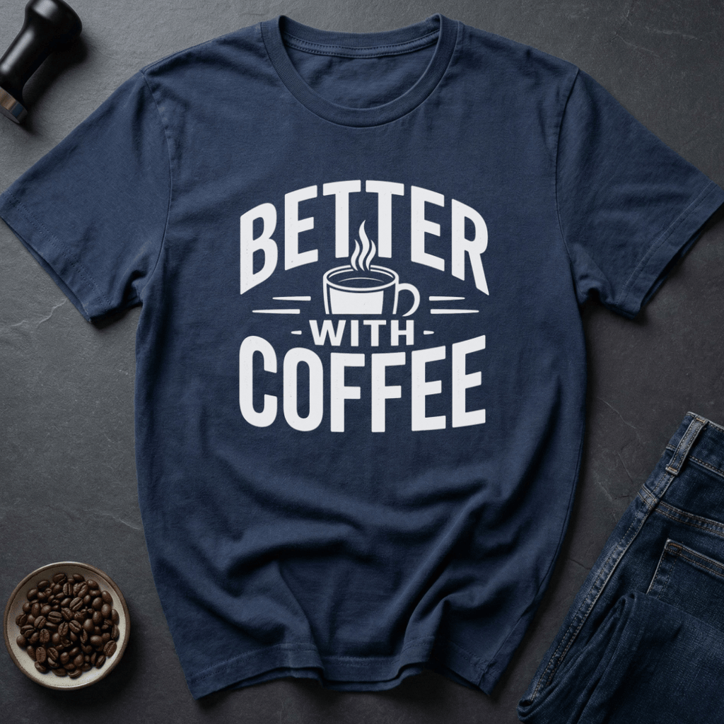 Coffee graphic Add Coffee T-Shirt in by Caffeine Dept