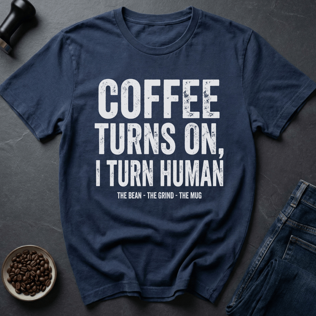 Coffee graphic Coffee On T-Shirt in by Caffeine Dept