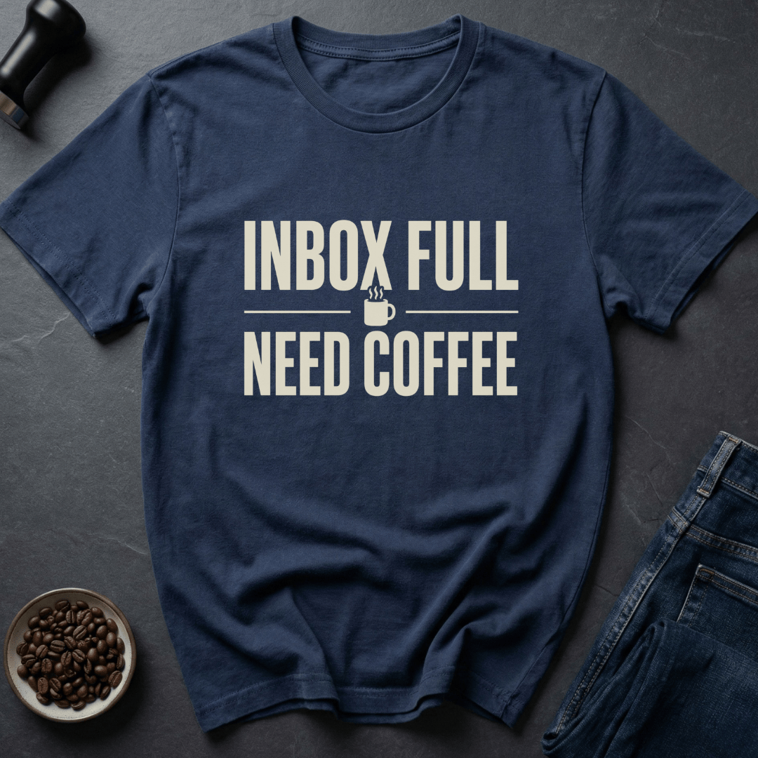 Coffee graphic Inbox Chaos T-Shirt in by Caffeine Dept