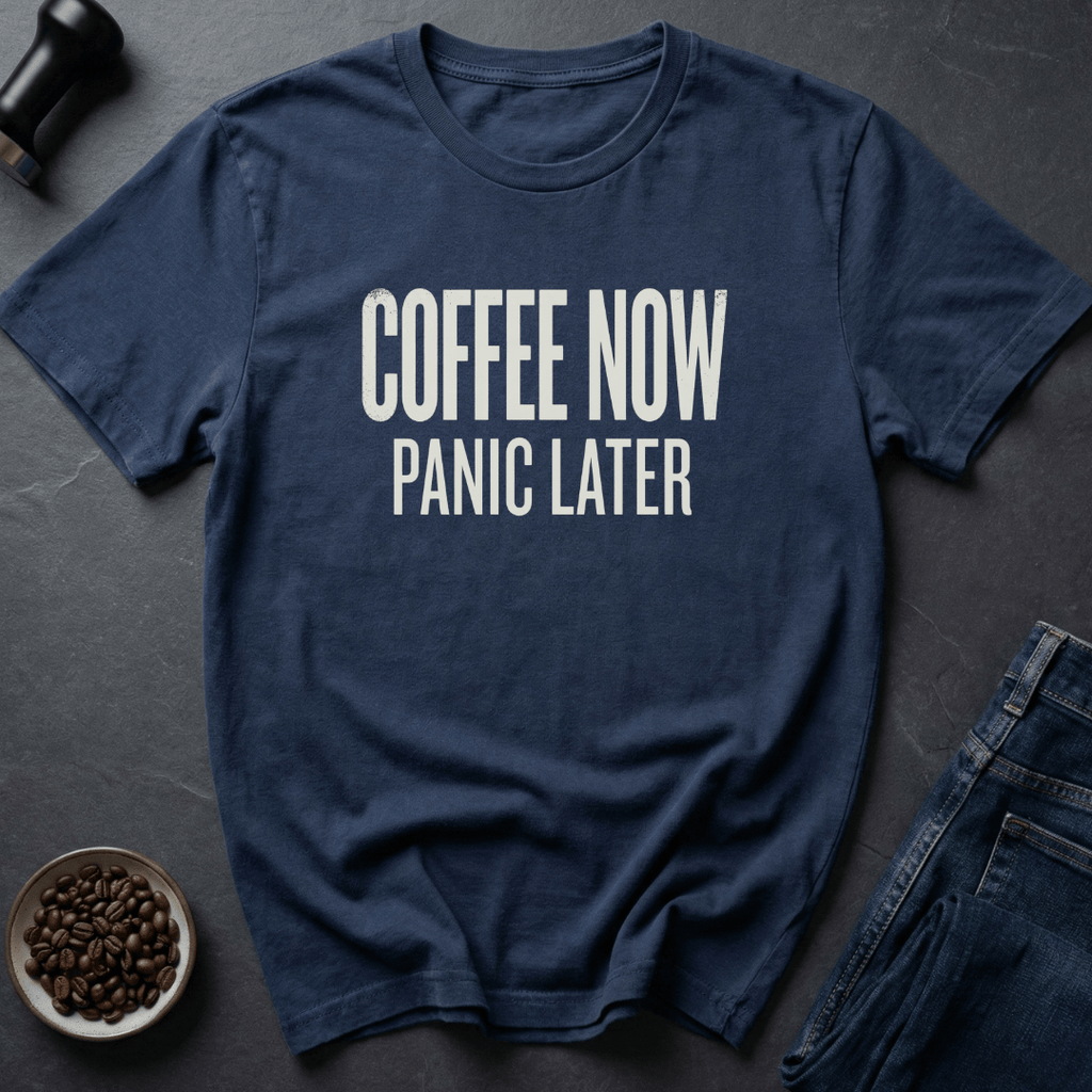 Coffee graphic Coffee Now T-Shirt in by Caffeine Dept