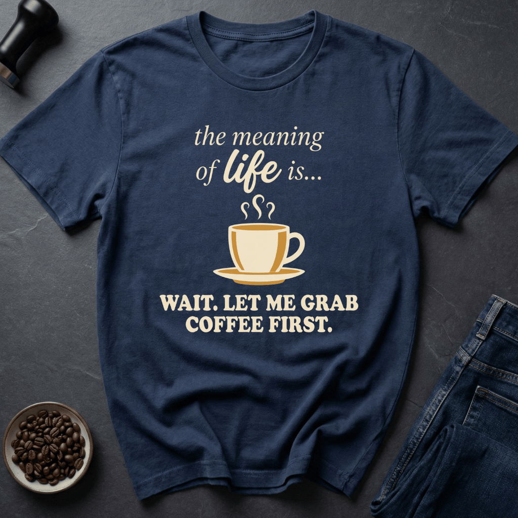 Coffee graphic Coffee Meaning T-Shirt in by Caffeine Dept