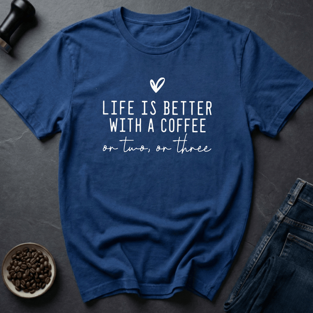 Coffee graphic More Coffee T-Shirt in by Caffeine Dept
