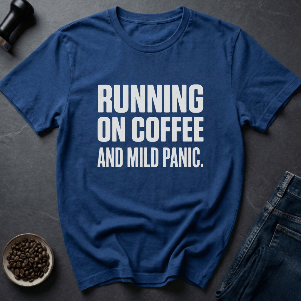Coffee graphic Anxiety Coffee T-Shirt in by Caffeine Dept