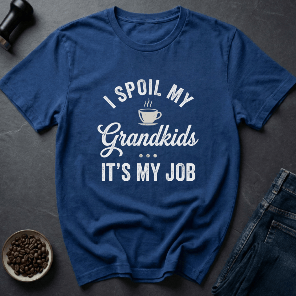 Coffee graphic Proud Grandma T-Shirt in by Caffeine Dept