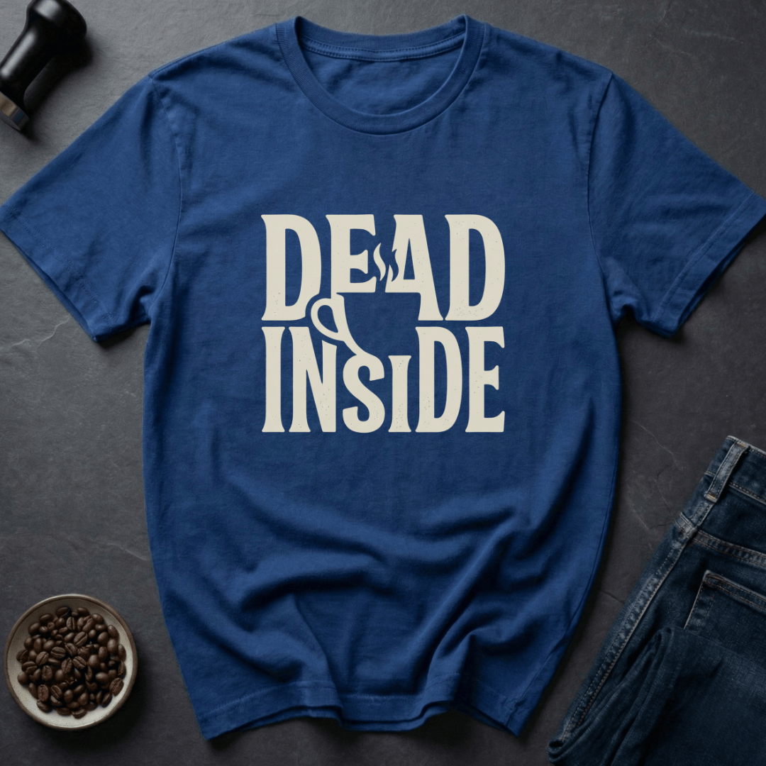 Coffee graphic Dead Inside T-Shirt in by Caffeine Dept