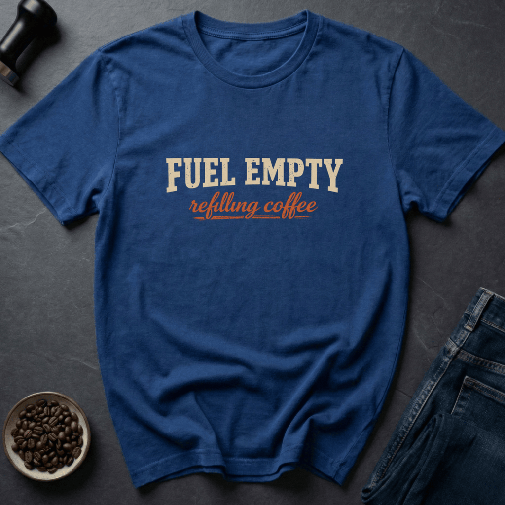 Coffee graphic Fuel Empty T-Shirt in by Caffeine Dept
