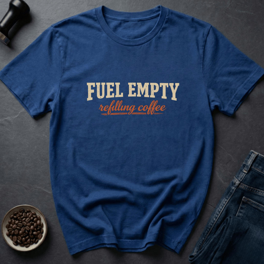Coffee graphic Fuel Empty T-Shirt in by Caffeine Dept