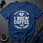Coffee graphic Brew Master T-Shirt in by Caffeine Dept