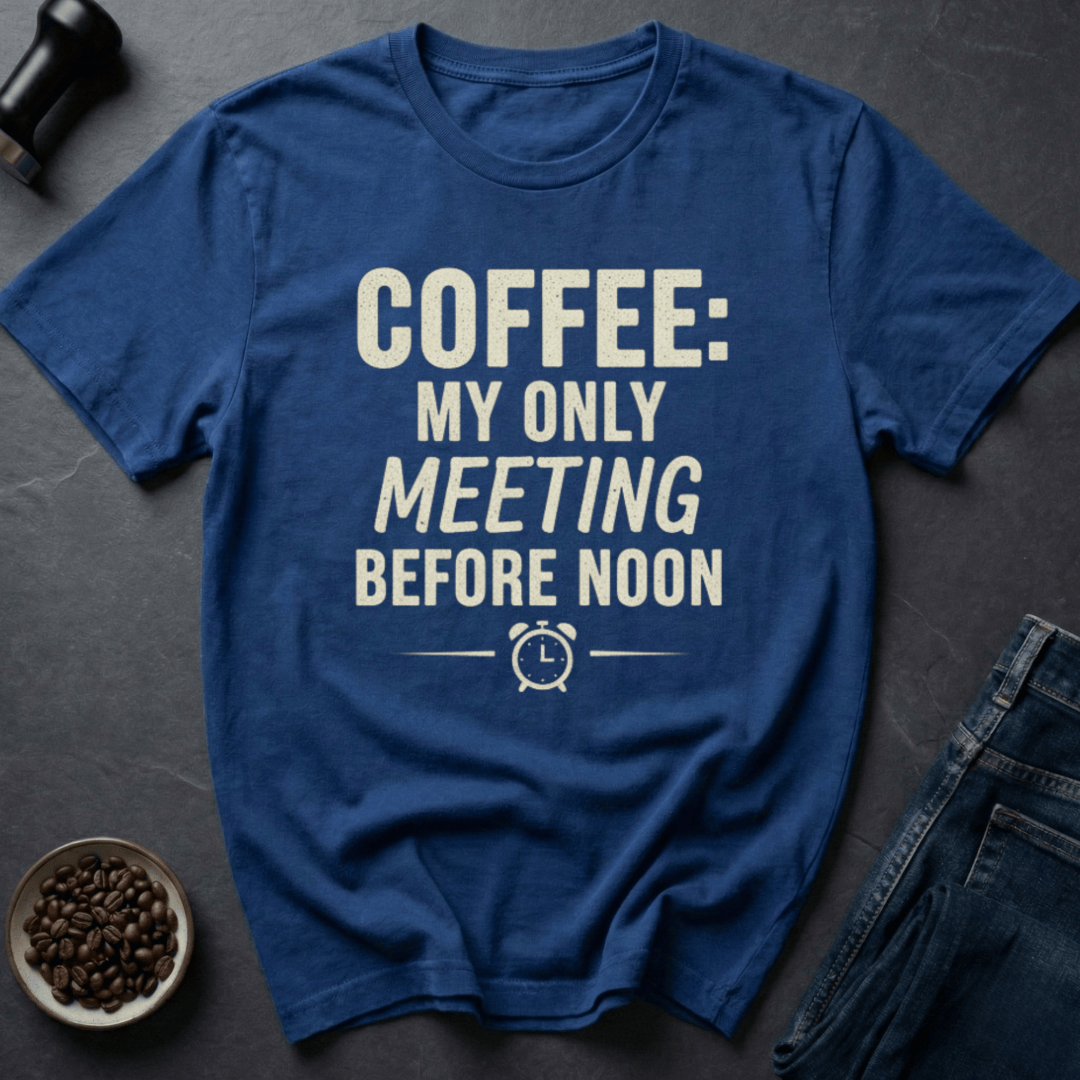 Coffee graphic Coffee Meeting T-Shirt in by Caffeine Dept