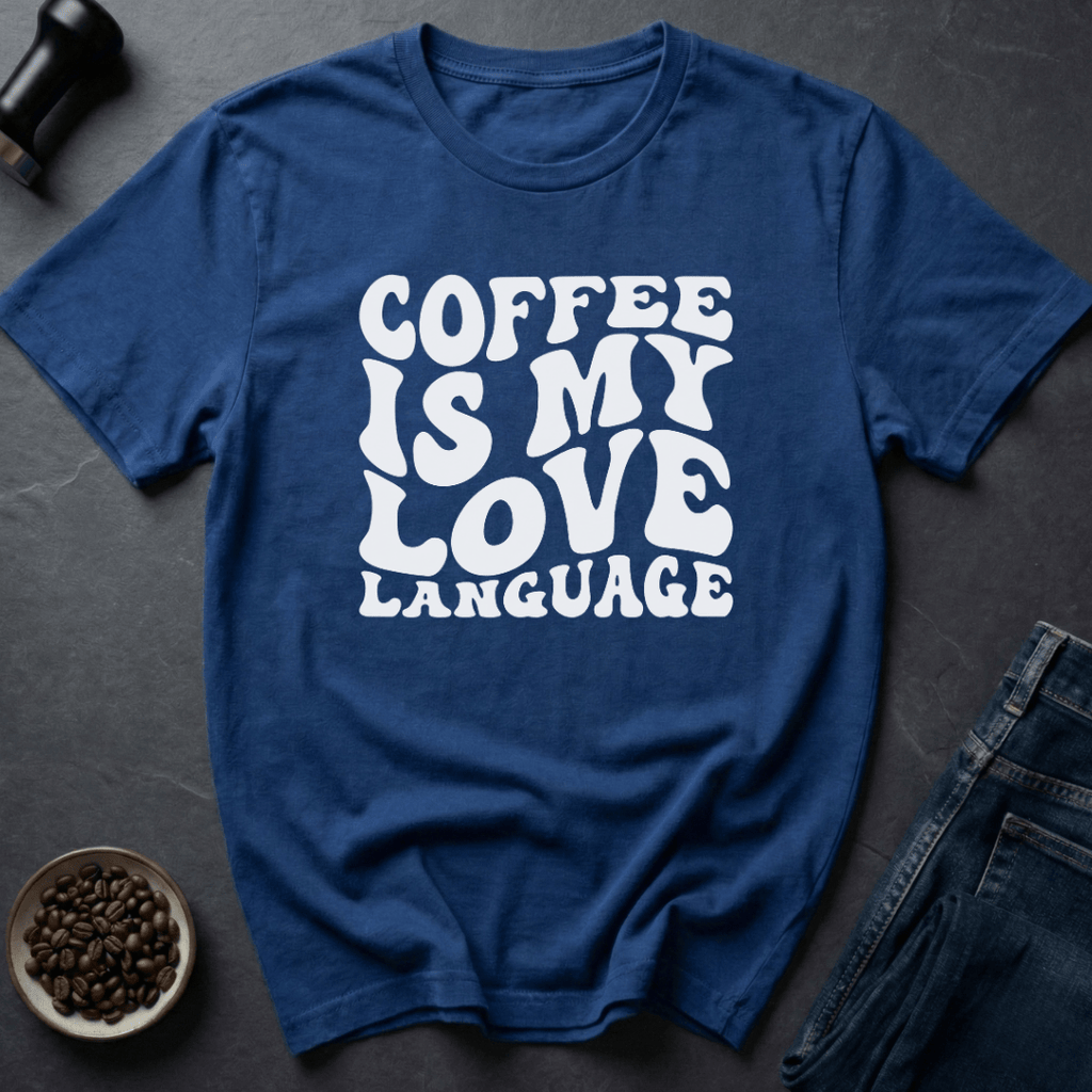 Coffee graphic Coffee is my Love... T-Shirt in by Caffeine Dept