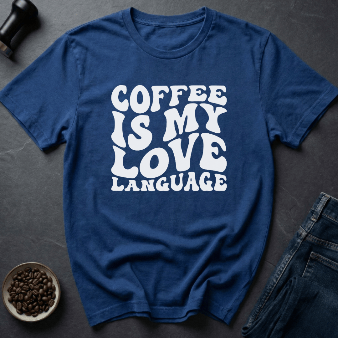 Coffee graphic Coffee is my Love... T-Shirt in by Caffeine Dept
