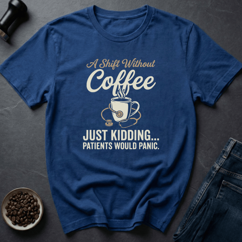 Coffee graphic Coffee Shift T-Shirt in by Caffeine Dept