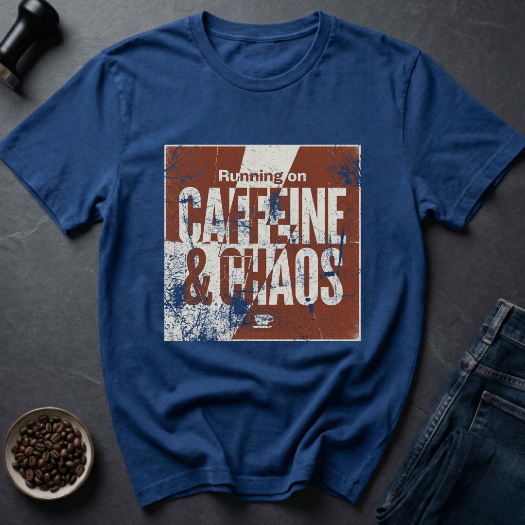 Coffee graphic Caffeine Chaos T-Shirt in by Caffeine Dept