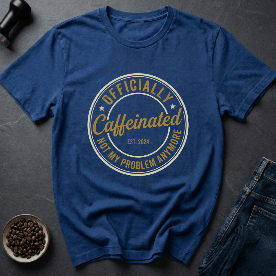 Coffee graphic Fully Wired T-Shirt in by Caffeine Dept
