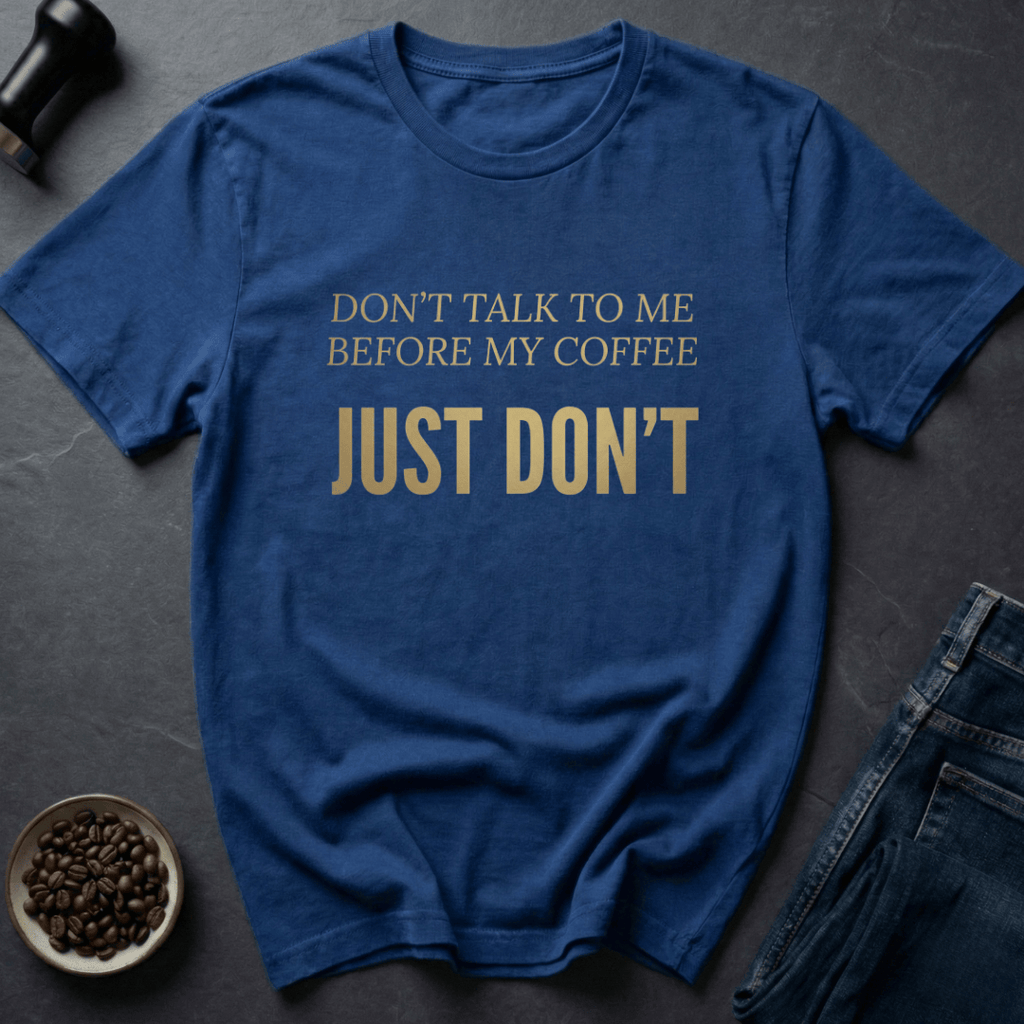 Coffee graphic Silence Please T-Shirt in by Caffeine Dept