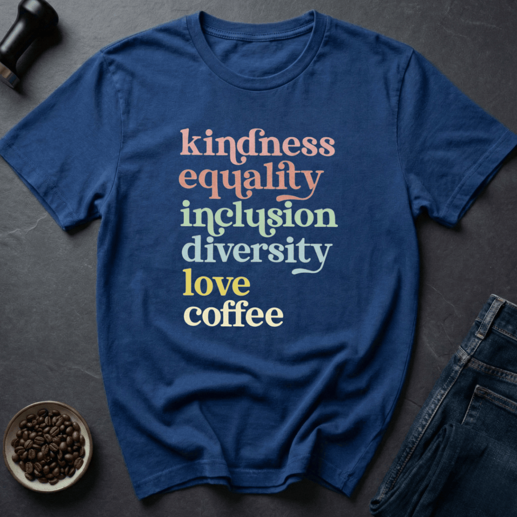 Coffee graphic Kind Coffee T-Shirt in by Caffeine Dept
