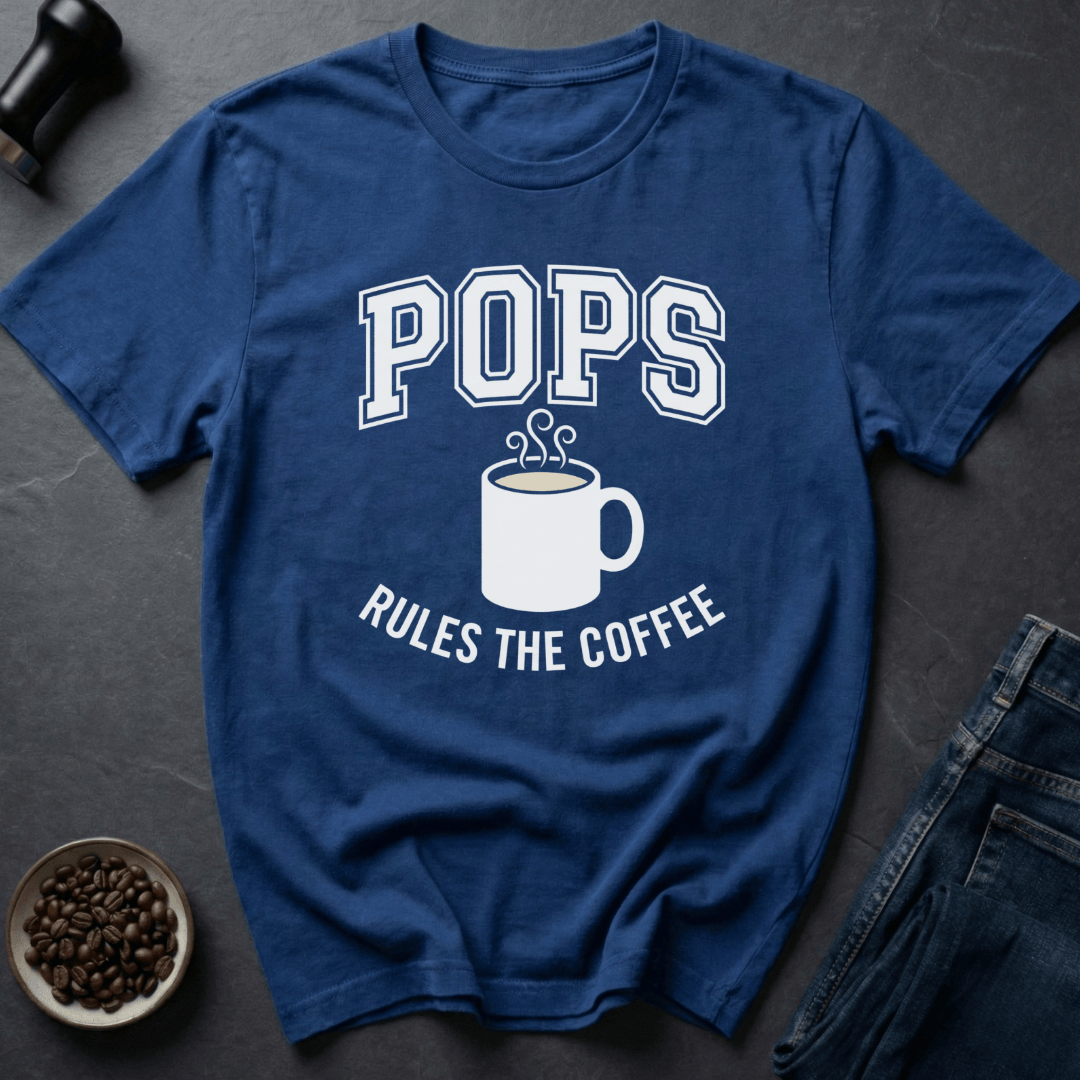 Coffee graphic Pops Coffee T-Shirt in by Caffeine Dept